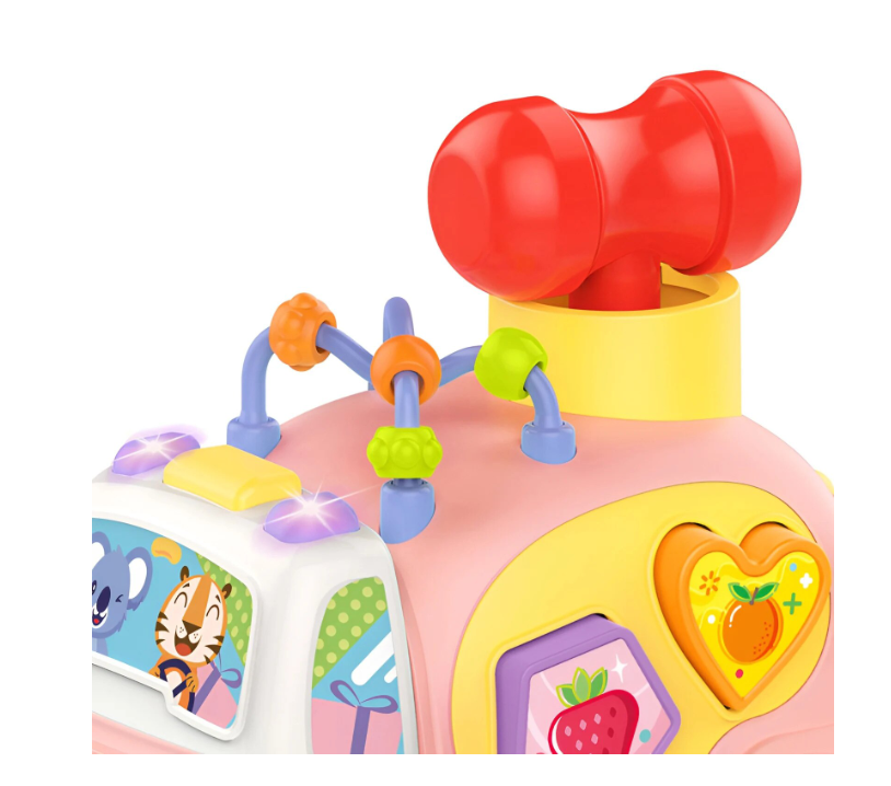 Masinuta interactiva cu activitati educative, Roz, 18 luni+ - imagine 3