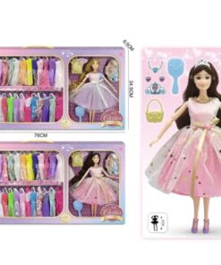 Păpușă Printesa cu  27 accesorii, 30 cm, 3 ani+