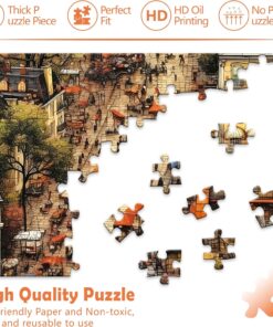 Alternative view of Puzzle carton 1000 piese, Art Puzzle, 6 ani+, Ancient Street