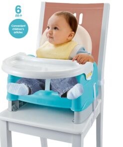 Alternative view of Scaun de masa portabil pentru bebelusi cu tavita detasabila, 6 luni+, Albastru