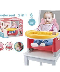 Scaun de masa portabil pentru bebelusi cu tavita detasabila, 6 luni+, Roz