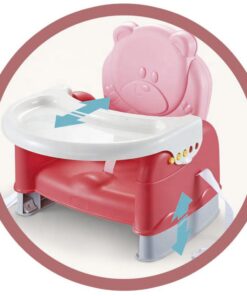 Alternative view of Scaun de masa portabil pentru bebelusi cu tavita detasabila, 6 luni+, Roz
