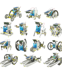 Alternative view of Set construcție STEM 14 in 1 cu alimentare solara - roboti educativi, 8 ani+