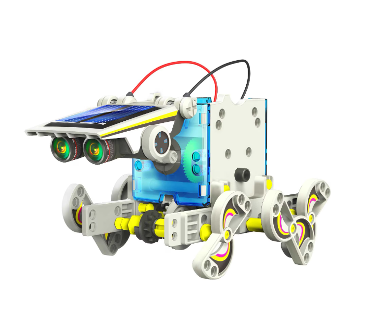 Set construcție STEM 14 in 1 cu alimentare solara - roboti educativi, 8 ani+ - imagine 5