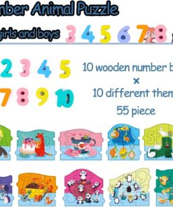 Alternative view of Set 10 puzzle-uri cu cifrele de la 1 la 10, 3 ani