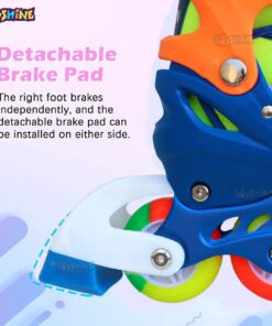 Alternative view of Set Role reglabile cu lumini in roti, 35-38 cm, Albastru