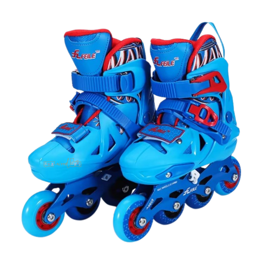 Set Role reglabile cu rulmenti ABEC 9, 31-34 cm, Albastru