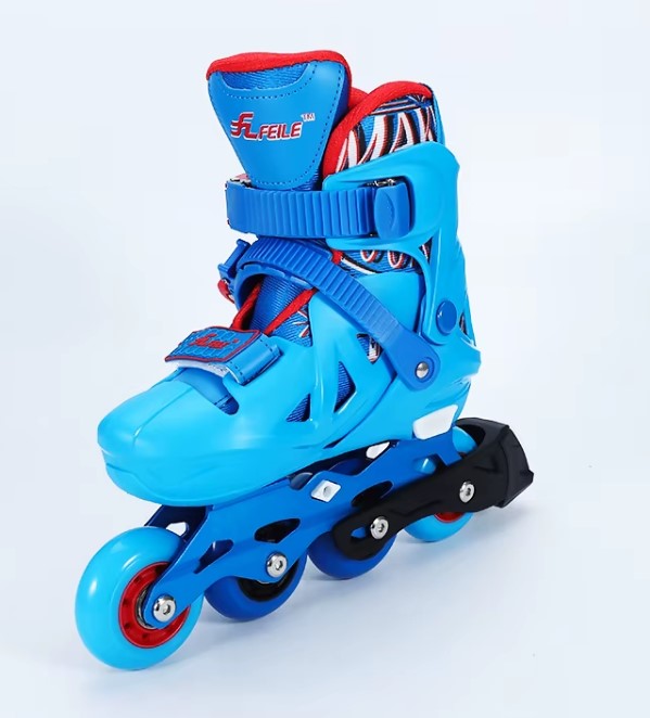 Set Role reglabile cu rulmenti ABEC 9, 31-34 cm, Albastru - imagine 3