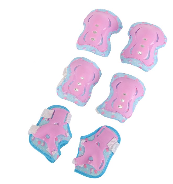 Set Role reglabile si echipament protectie, 27-30 cm, Roz - imagine 7