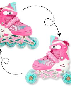 Set Role reglabile si transformabile, cu echipament de protectie, 35-38 cm