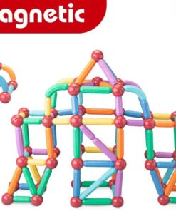 Set de constructie magnetic 3D cu 152 de piese, 3 ani