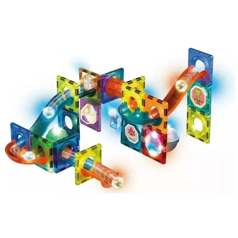 Set de constructie magnetic cu 40 de piese, 3 ani+ - imagine 7