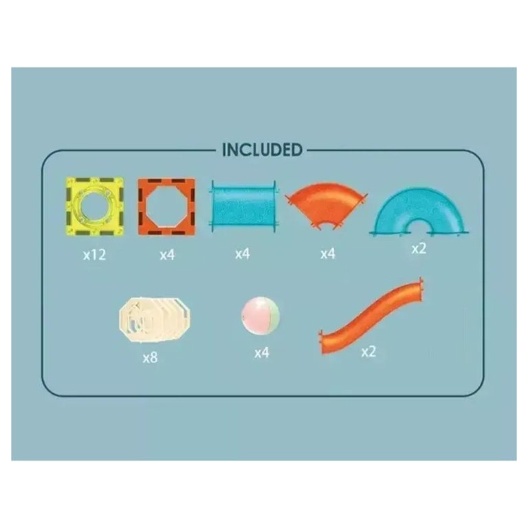 Set de constructie magnetic cu 40 de piese, 3 ani+ - imagine 6