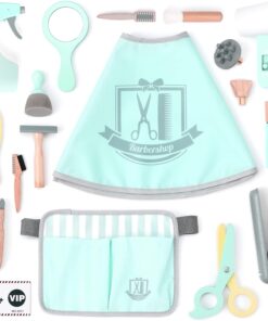 Alternative view of Set fashion coafor cu 18 accesorii din lemn, Barber, 3 ani+