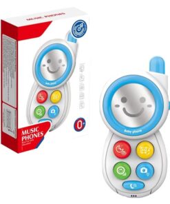 Telefon  bebelusi cu sunete si efecte, 0 luni, Albastru