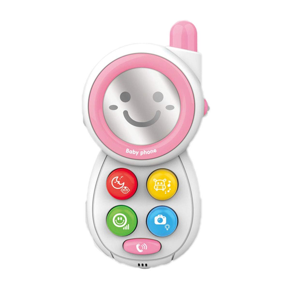 Telefon bebelusi cu sunete si efecte, 0 luni, Roz - imagine 4