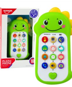 Telefon bebelusi cu sunete si efecte, 18 luni, Dino