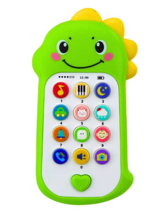 Telefon bebelusi cu sunete si efecte, 18 luni, Dino - imagine 4