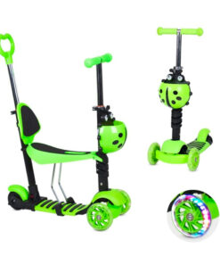 Trotineta 5 in 1 pentru copii, 2-6 ani, Verde