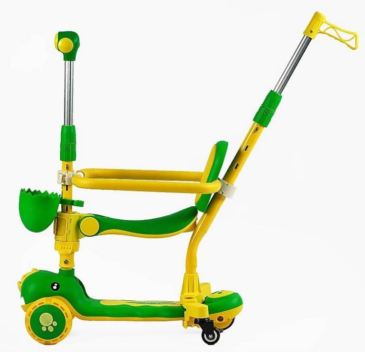 Trotineta 6 IN 1 cu sunete si lumini, 1-6 ani, Verde - imagine 2