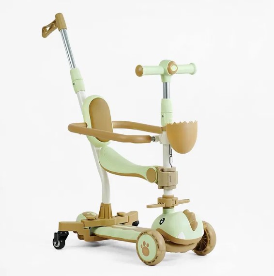 Trotineta 6 IN 1 cu sunete si lumini, 1-6 ani, Vernil - imagine 2