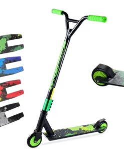 Trotineta sport, pentru cascadorii, aluminiu, cu ghidon in T si frana spate, 85 cm